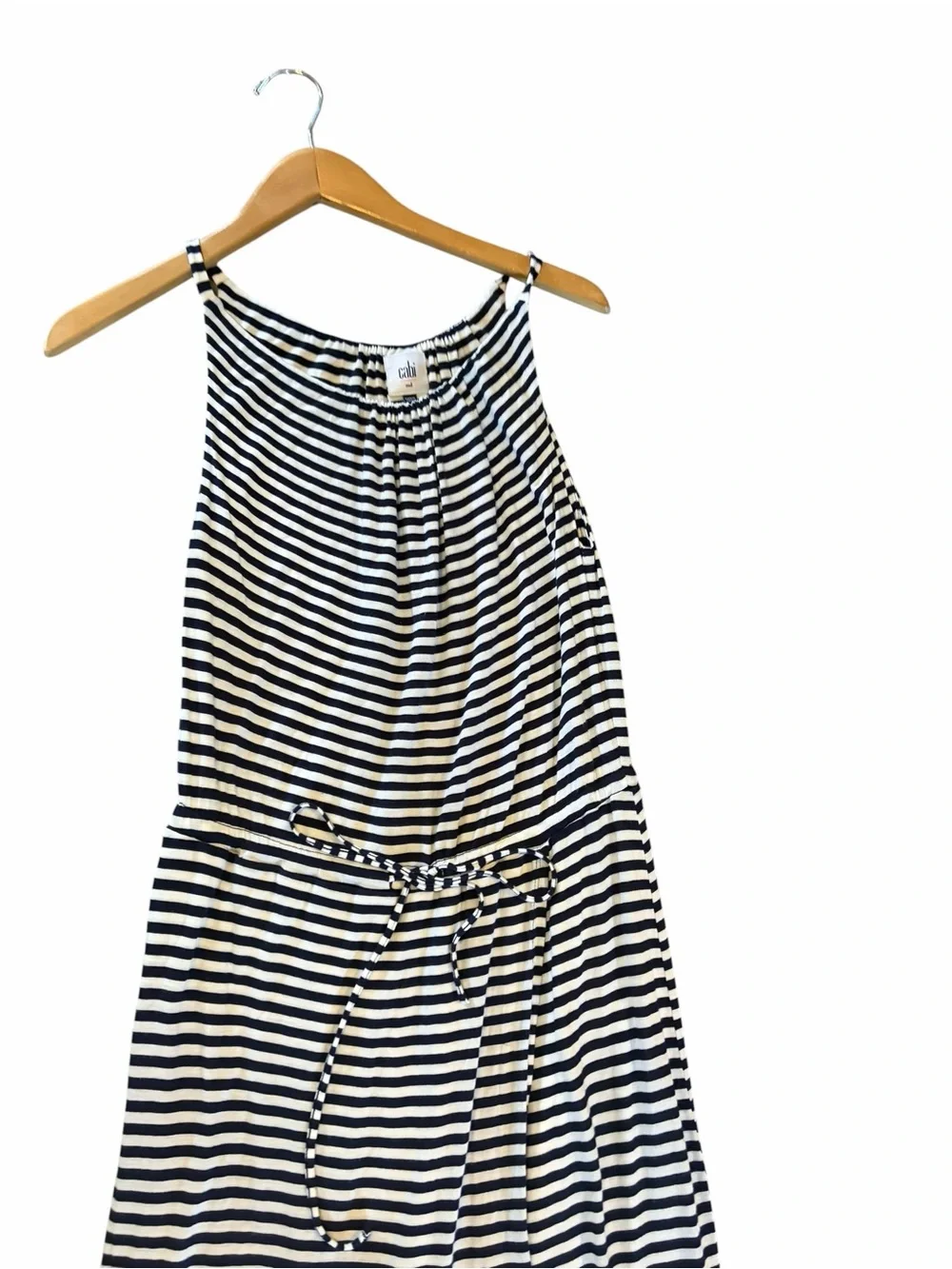 CAbi 5105 Navy Boat Stripe Maxi Dress Size Medium - Picture 7 of 9